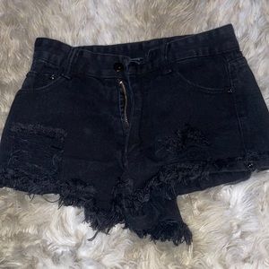 Black shein shorts xs